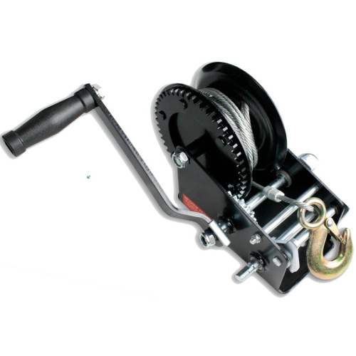 Лебёдка ручная барабанная, 0,6 т. с тросом 4,5 мм, 10 м.